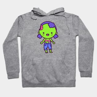 Kawaii Cute Zombie Girl Cartoon Hoodie